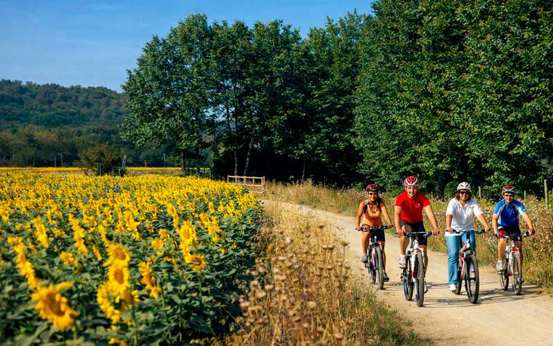Sportactiviteiten aan de Costa Brava, fietsroute
